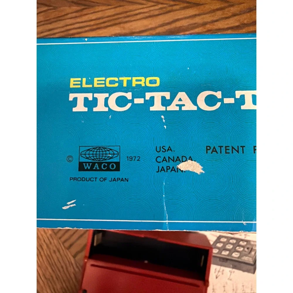 Vintage 1972 Waco Electro Tic-Tac-Toe Electronic Game Japan Boxed Instructions
